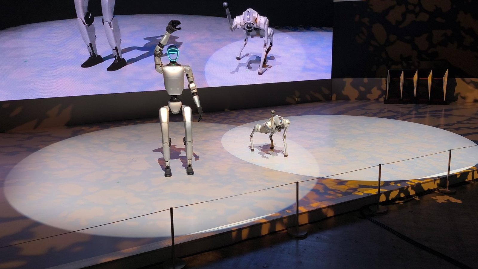 Robot Unitree in dimostrazione operativa indoor