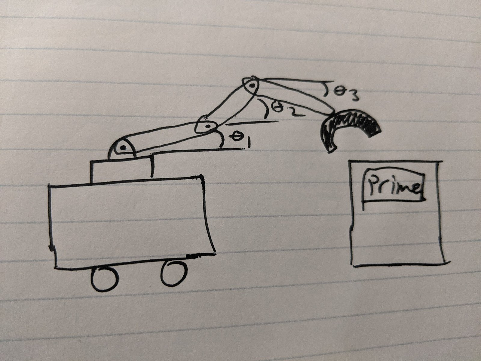 Robot mobile autonomo in area logistica mentre preleva un contenitore in magazzino