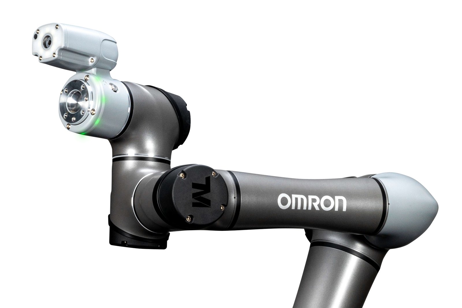 Braccio collaborativo OMRON TM S Series in contesto industriale con payload elevato