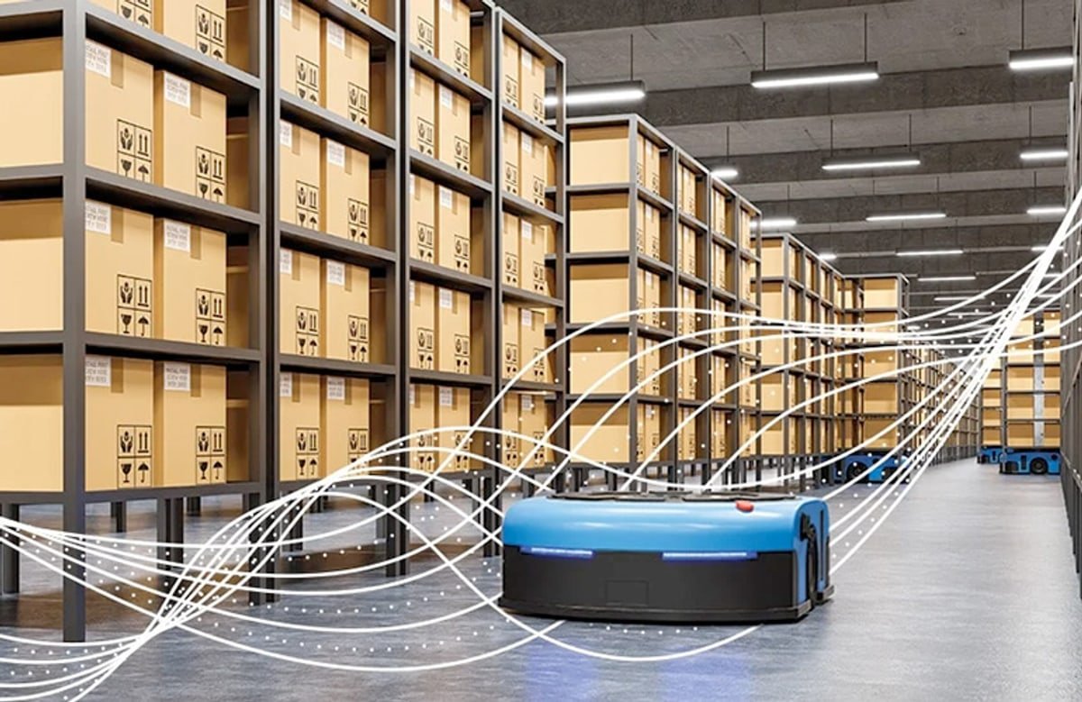 Robot collaborativo in ambiente manifatturiero avanzato per physical AI e automazione