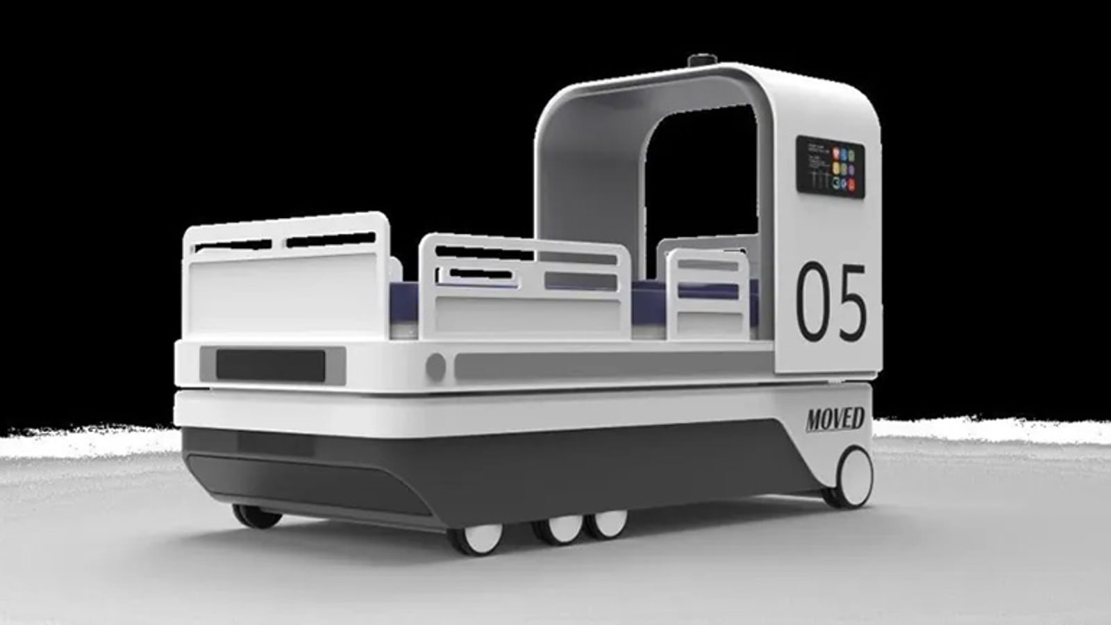 Letto autonomo MOVED per trasporto ospedaliero robotizzato