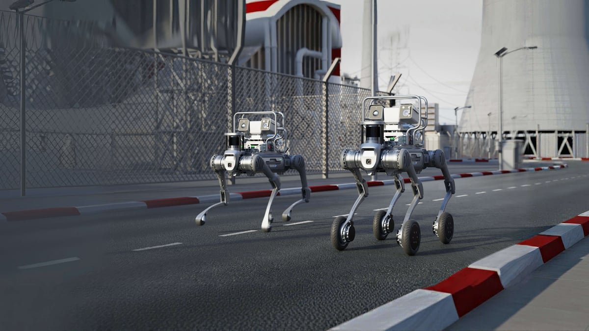 Robot quadrupedi in un ambiente industriale usati per ispezione e navigazione autonoma