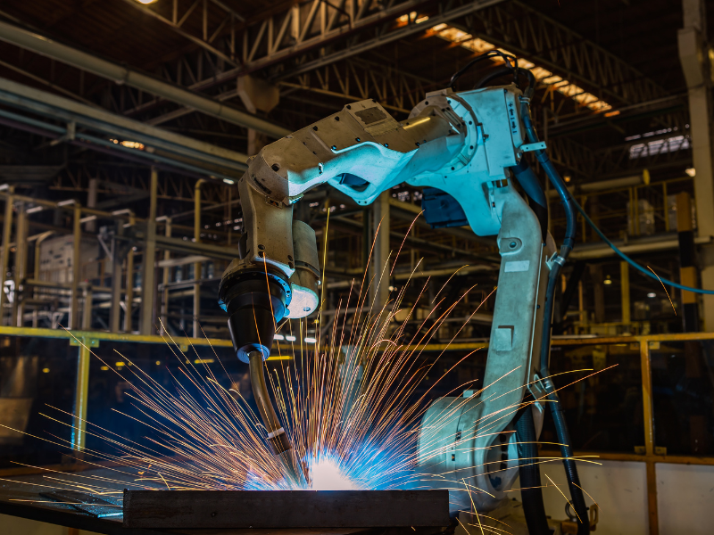 Cobot Dobot gestisce una stazione di assemblaggio consumer