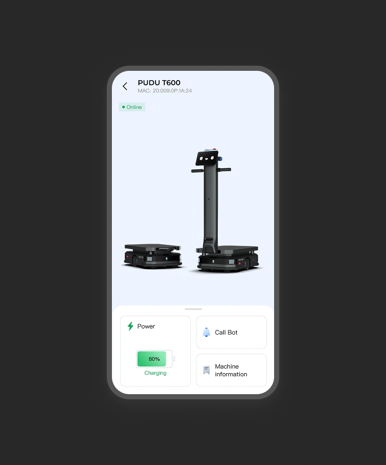 App PUDU Link integrati al PUDU T600