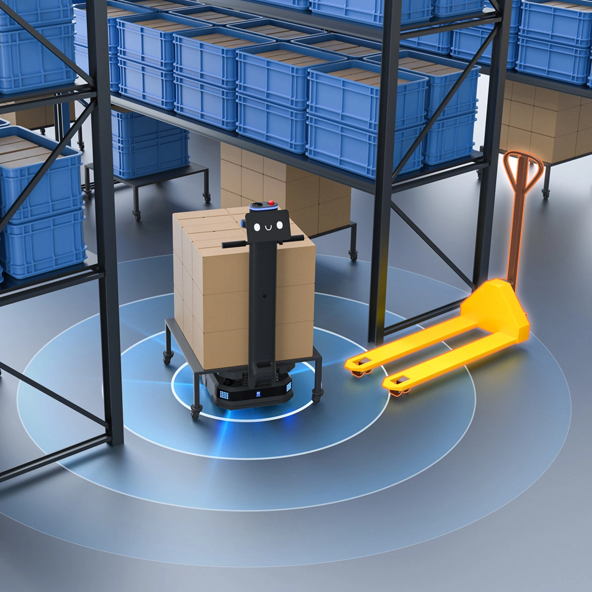 Evitamento dinamico PUDU T600