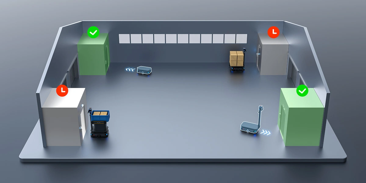 Gestione pallet PUDU T600