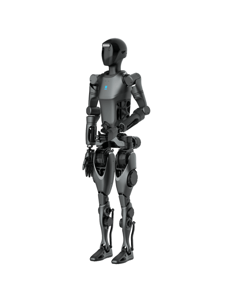 PUDU D9 humanoid con mano posteriore