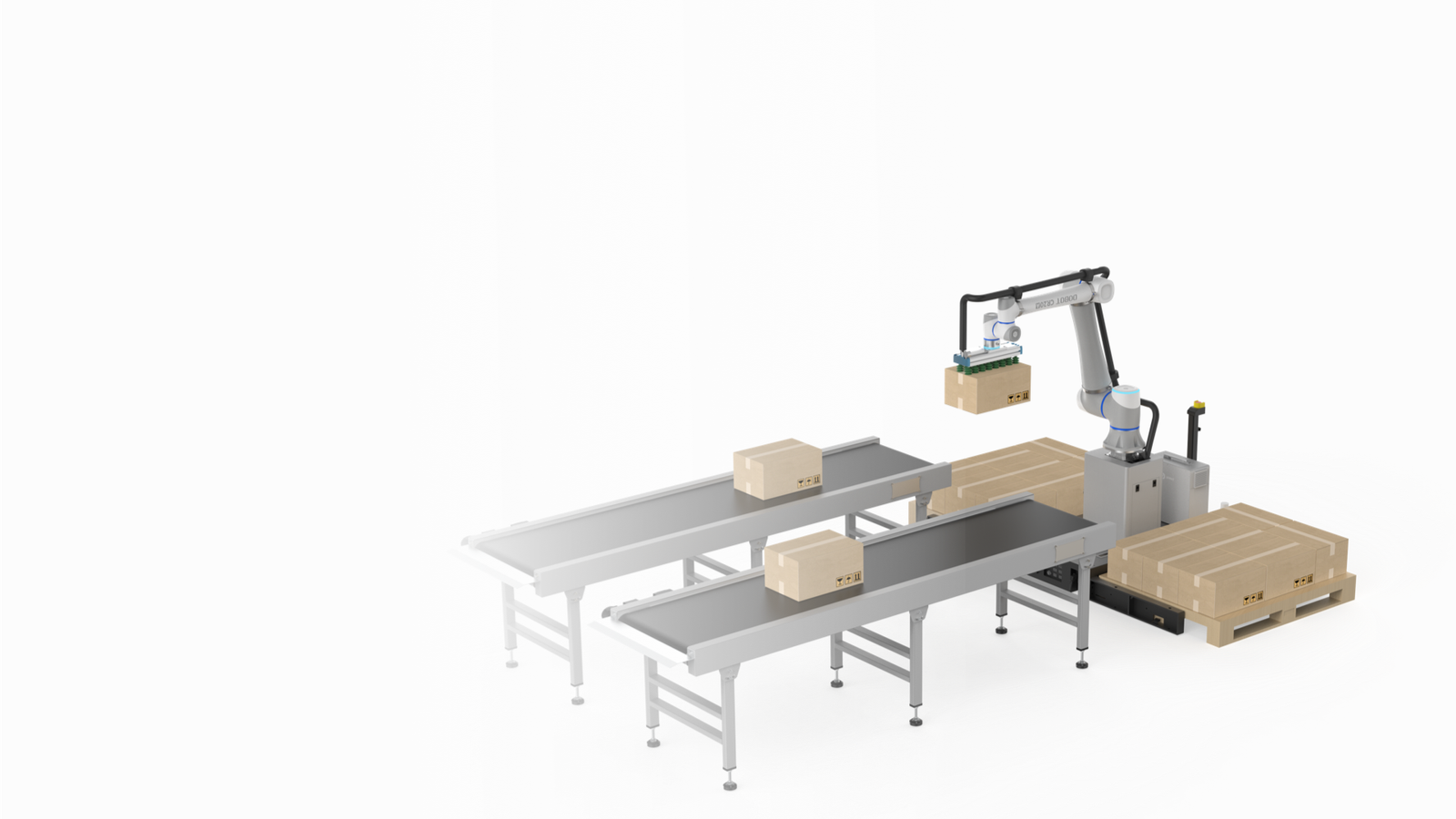 Team Bubbles pianifica una cella di pallettizzazione collaborativa