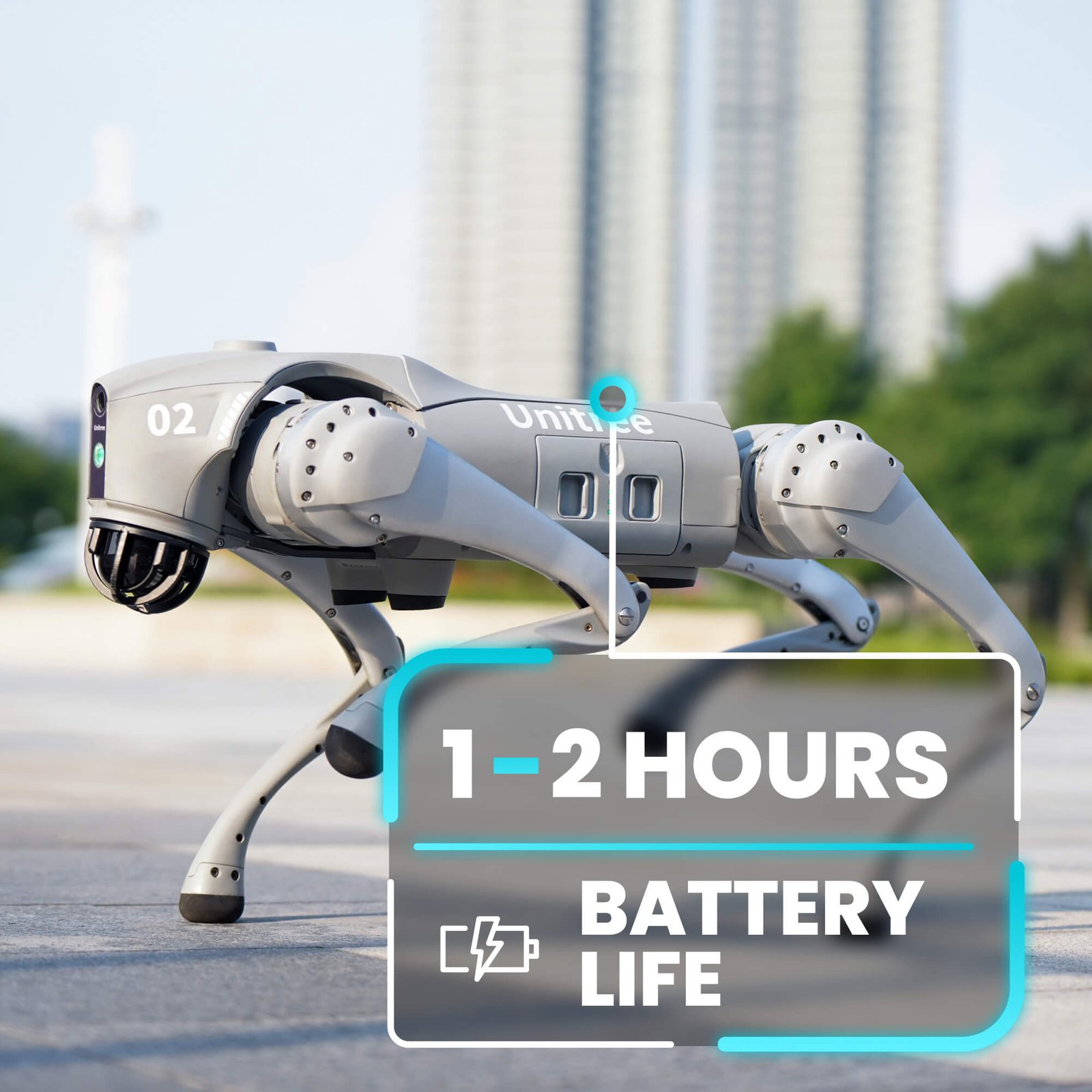 Unitree GO2 robot quadrupede per ispezioni leggere dettaglio 3