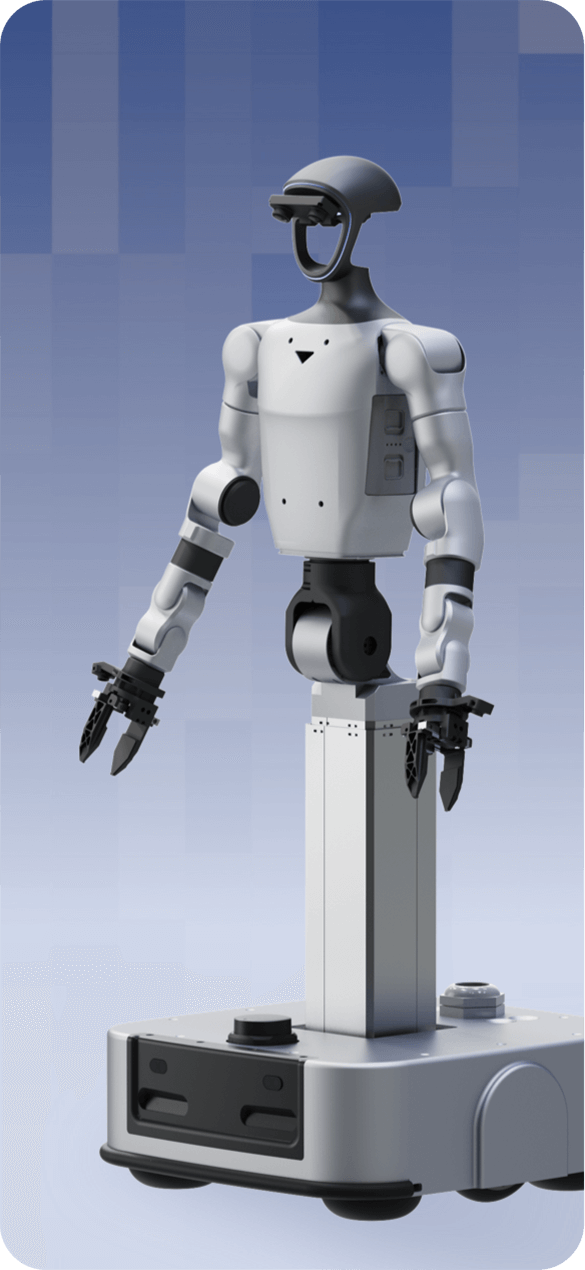 Piattaforma dual-arm Unitree G1-D su base mobile