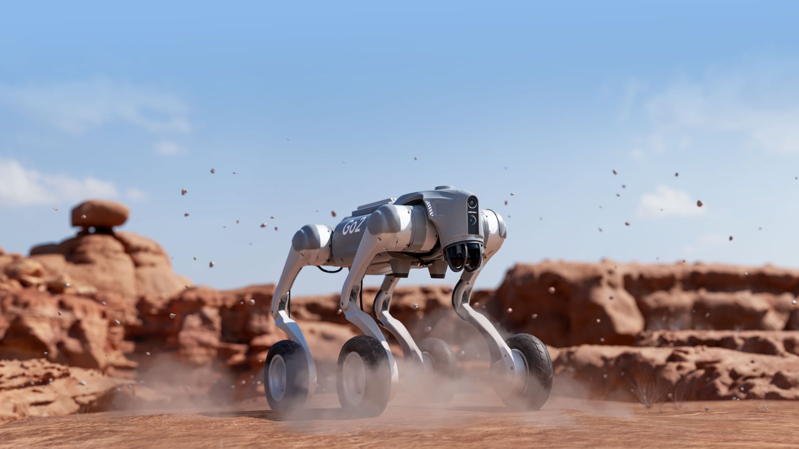 Unitree Go2‑W Driving All Terrain